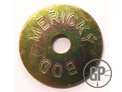 Podložka ocelová pod měřický hřeb