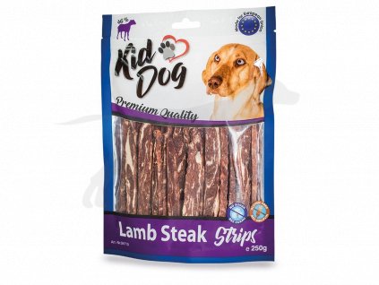 KIDDOG jehněčí steak v proužku 12/0,8 cm 250 g