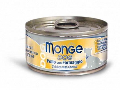 MONGE DOG NATURAL kuřecí maso se sýrem pro psy 95 g