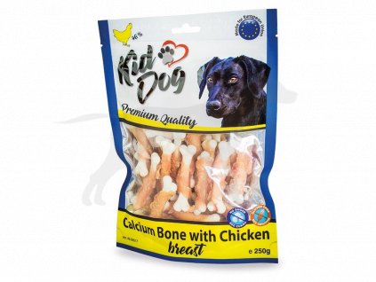 KIDDOG kuřecí prsa na kalciové kostičce 250 g