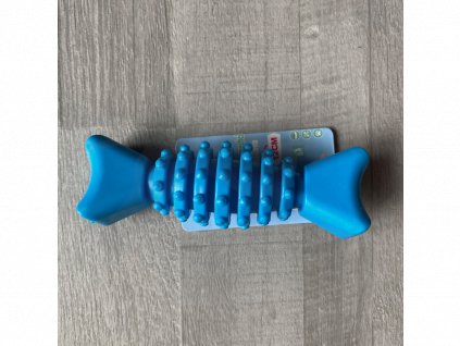 Hračka dentální kost bodliny tvar rybí kost 12 cm