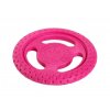 45097 hracka kiwi walker guma tpr let s play frisbee mini ruzova 2 5x17cm