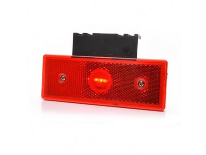 LED světlo obrysové zadní, červené s držákem 12/24V