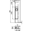 Bočnicový uzávěr PO 405 mm bez lemu s plastovou pojistkou – levý