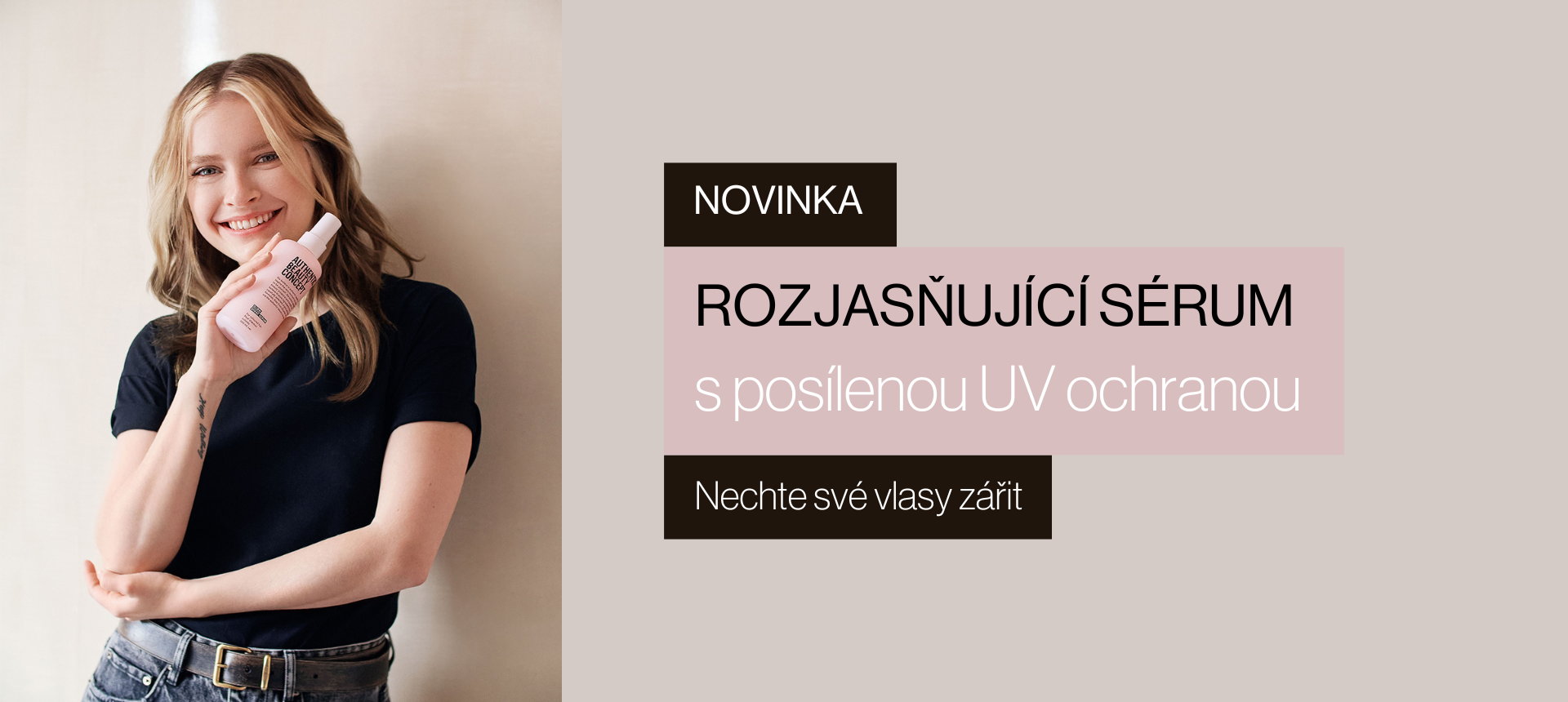 Novinka: Rozjasňující sérum ve spreji s UV ochranou. Nechte své vlasy zářit!