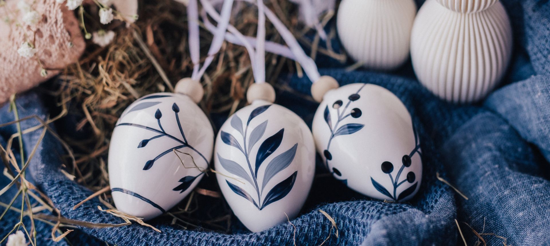 Velikonoce - modro-bílá