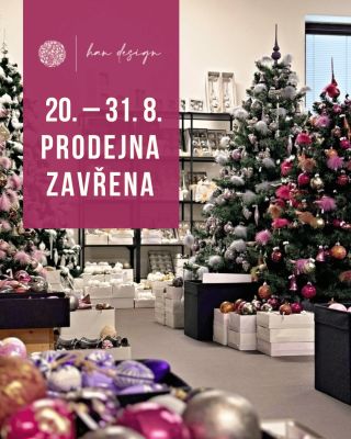 📣 PRODEJNA V JIČÍNĚ BUDE 20.–31. 8. UZAVŘENA Od čtvrtka 20. srpna si naše kamenná prodejna dopřeje krátkou letní...