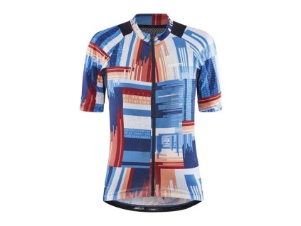 w cyklodres craft adv endur graphic tmave modra se vzorem 7