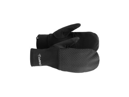 rukavice craft lumen fleece hybrid 2 cerna