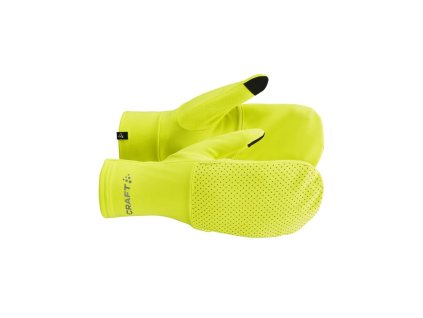 rukavice craft lumen fleece hybrid 2 zluta