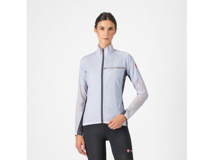 dámská bunda Castelli Squadra Stretch stříbrno-šedá