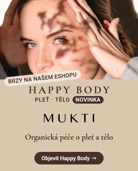 Happy Body – MUKTI, organická péče o pleť a tělo (brzy na našem eshopu)