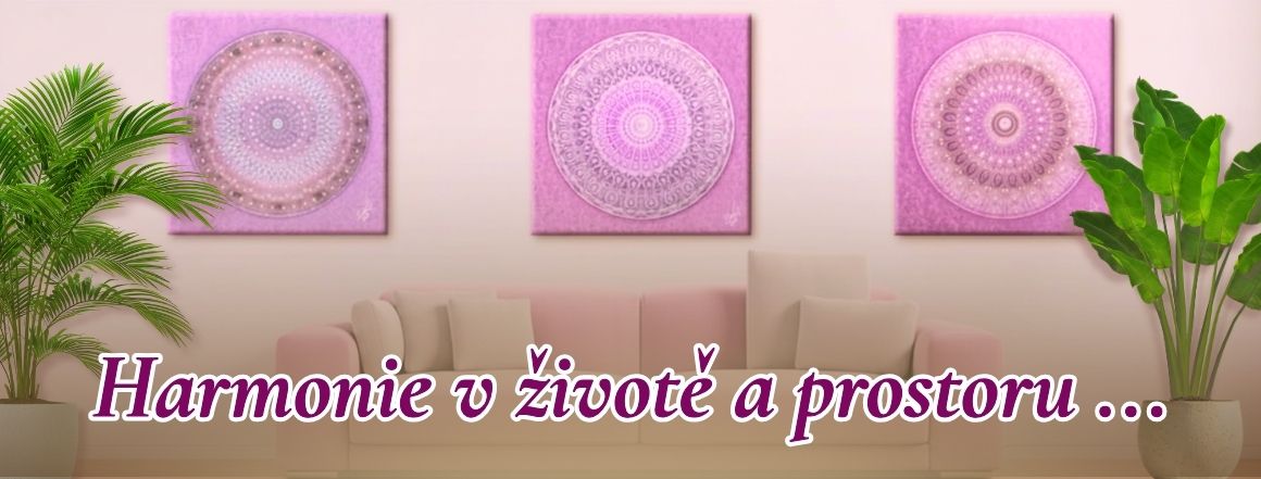 harmonizační mandaly domov interiér doplňky