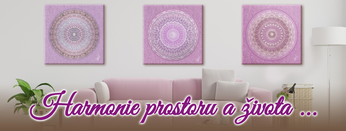 harmonizační mandaly domov interiér doplňky