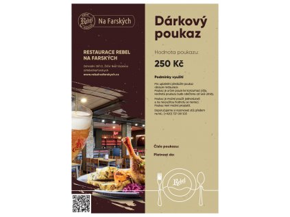 REBEL Dárkové poukazy na eshop 2 23 FARSKÉ 250