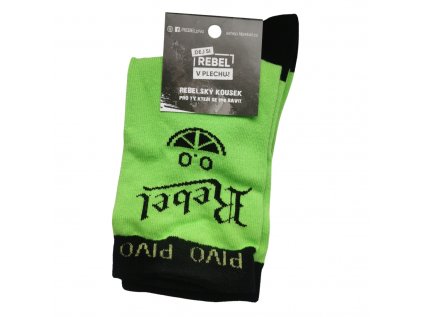 Ponožky REBEL NA UZDĚ - zelené