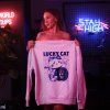 MIKINA LUCKY CAT WHITE