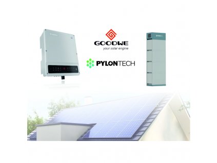 Set solární měnič Goodwe 10kw + baterie Pylontech 14kw