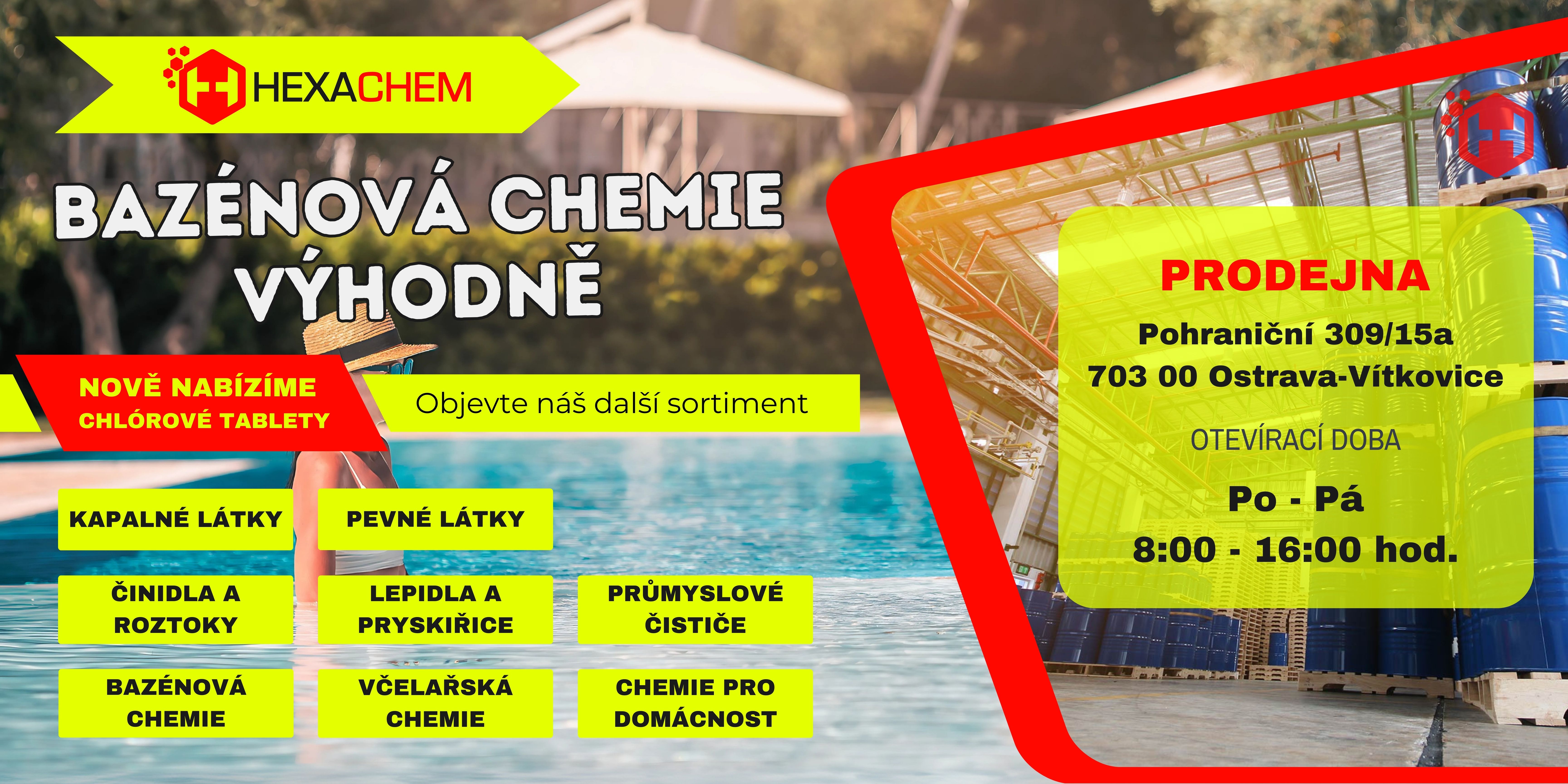 Chemie - prodejna - HEXACHEM