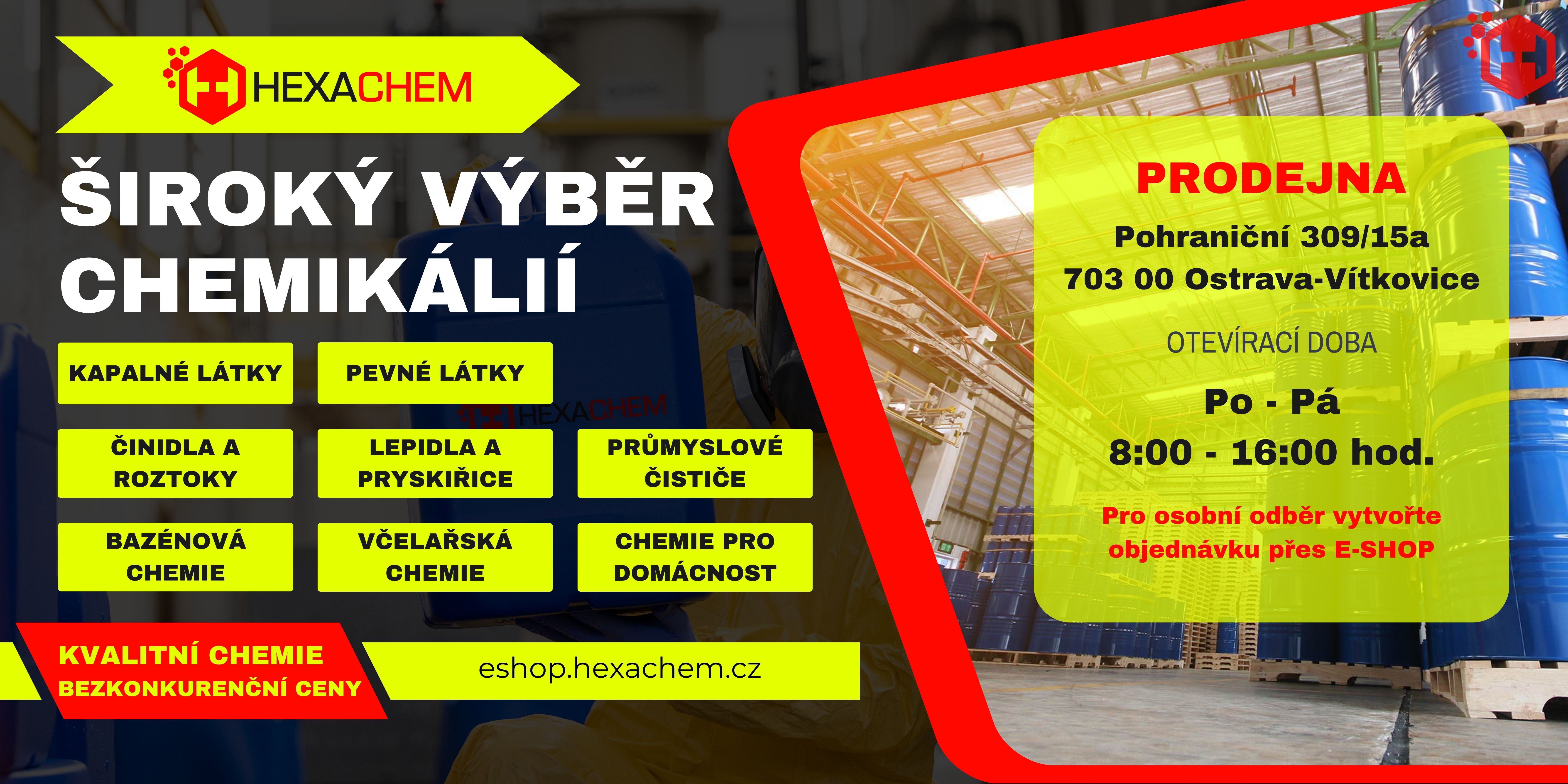 Chemie - prodejna - HEXACHEM