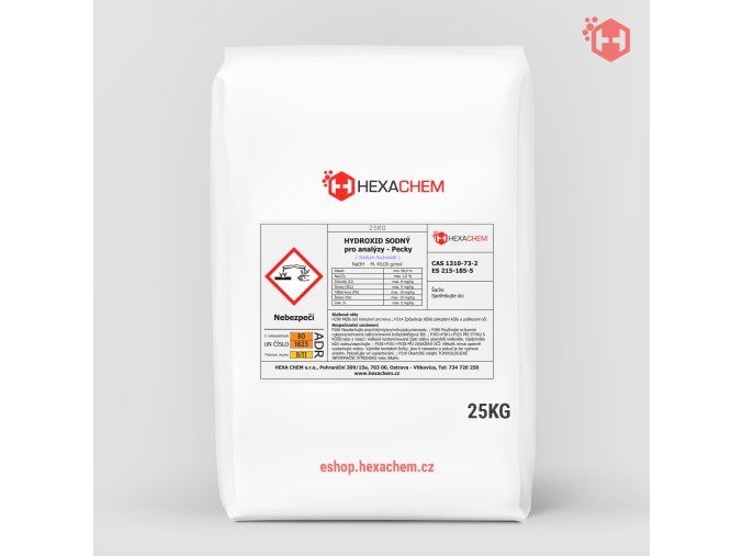 hydroxid sodný PECKY - 25kg
