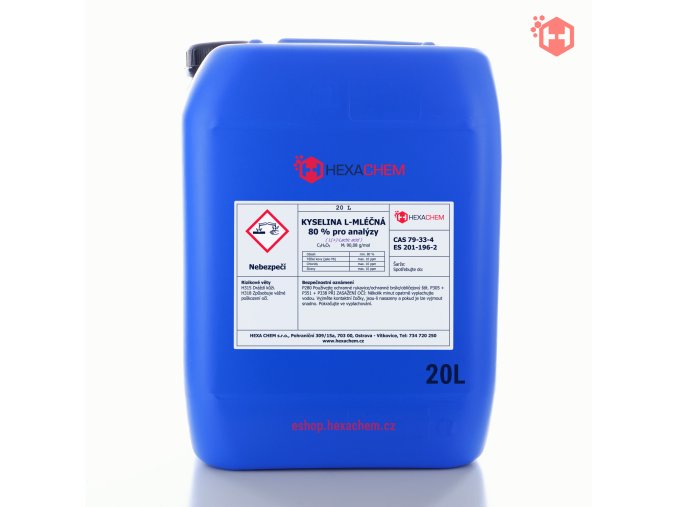 Kyselina L-mléčná 80 % p.a. - 20 l