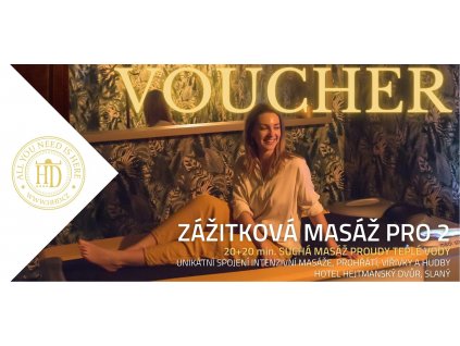 voucher zážitková masáž