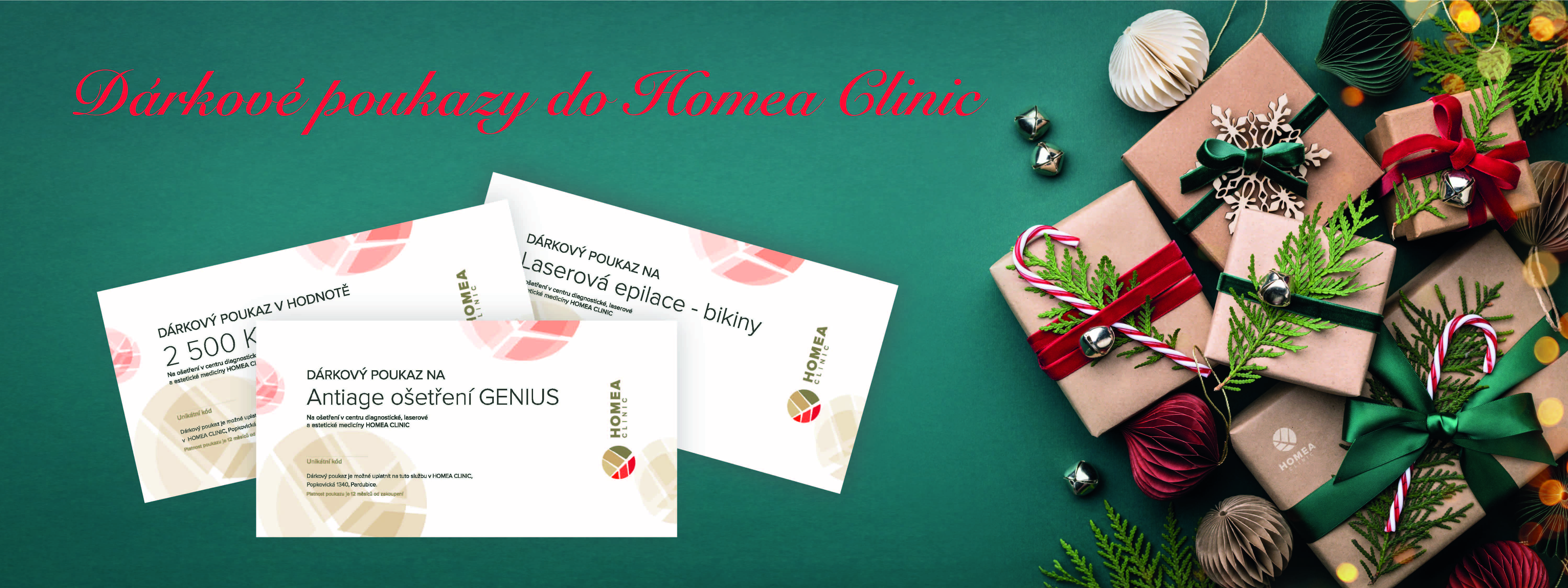 Darujte dárkový poukaz do Homea Clinic