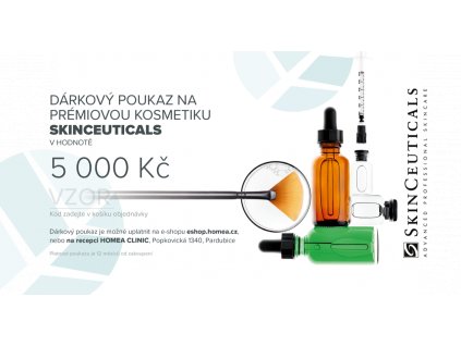 SkinCeuticals - Dárkový poukaz 5 000 Kč