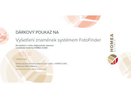 VZOR Homea vouchery 2023 vyšetření znamének