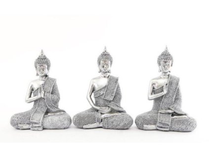 162716 dekorace buddha 20 cm 3 druhy sil