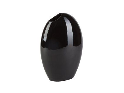 1549 vaza egg 18 5x11x27 5cm cerna