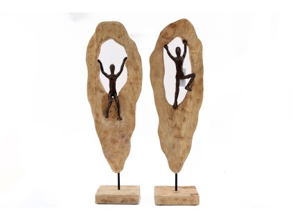 162980 dekorace man climbing 63 cm 2 druhy sil
