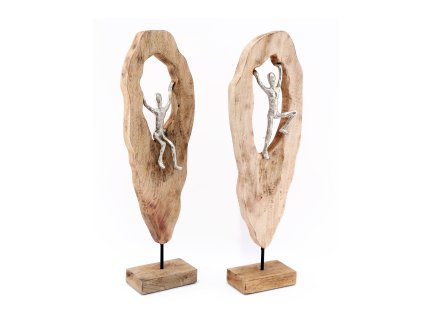 162983 dekorace man climbing 63 cm 2 druhy sil