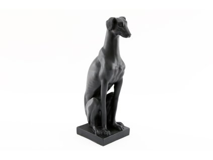163181 dekorace whippet 29 5 cm sil