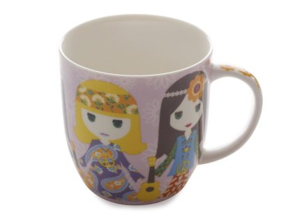 210206 hrnek 370 ml hippy chicks ruzovy maxwell and williams