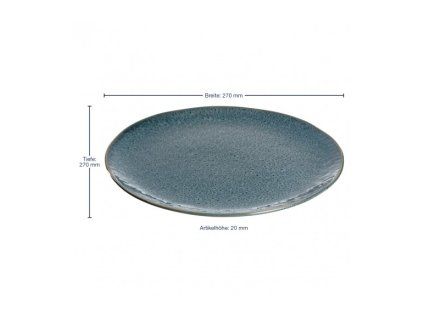 165302 leonardo matera keramicky talir 27 cm modry