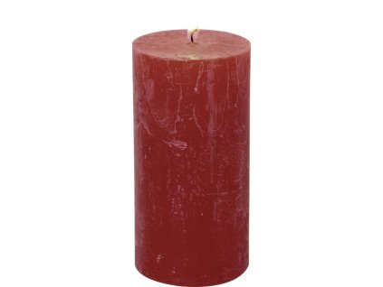 42995 1 ihr cervena rustikalni svicka 14 cm