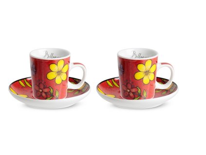 3649 2 egan bellamore sada 2 kavovych salku 100 ml cervena
