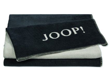 84633 joop uni doubleface anthrazit ash pled 150 x 200 cm