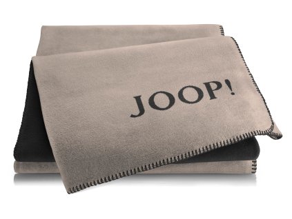 84696 joop uni doubleface stein anthrazit pled 150 x 200 cm