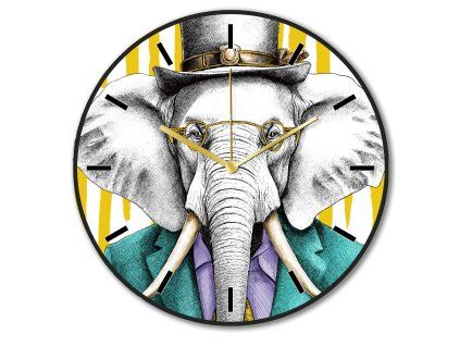 288162 egan human hodiny elephant wisdom prumer 50 cm