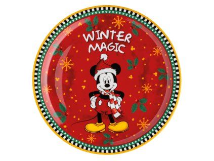 289587 egan disney winter magic servirovaci talir mickey mouse prumer 31 cm