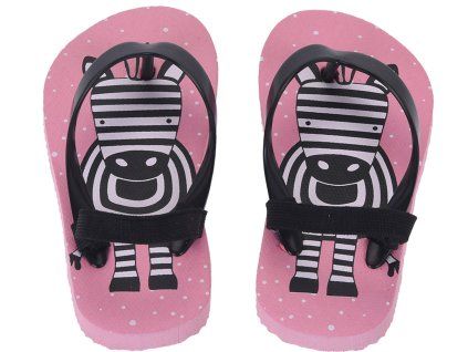 Dětské žabky Animals, zebra (Velikost 21)