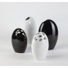 1546 1 vaza egg 18 5x11x27 5cm bila