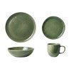 29676 4 keramicka jidelni sada olive v zelene barve