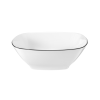 90495 3 miska hranata 15 cm lido black line cerna seltmann weiden