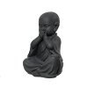 212771 socha buddha 24x27x39 cm antracit ksd