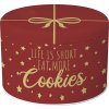 33752 1 plechova doza cookie tin red gold ihr