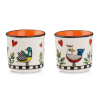 142404 egan cocoric sada 2 mini hrnku 90 ml oranzova